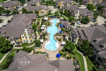 Pool aerial overview